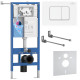 Инсталляция для подвесного унитаза 4 в 1 Roxen StounFix Dual Fresh 868402 с аромадозатором