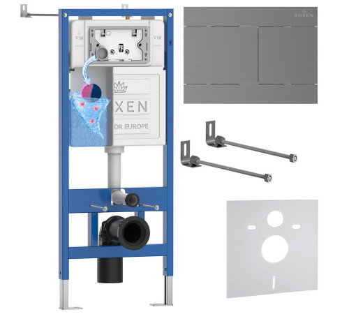 Инсталляция для подвесного унитаза 4 в 1 Roxen StounFix Dual Fresh 868405 с аромадозатором