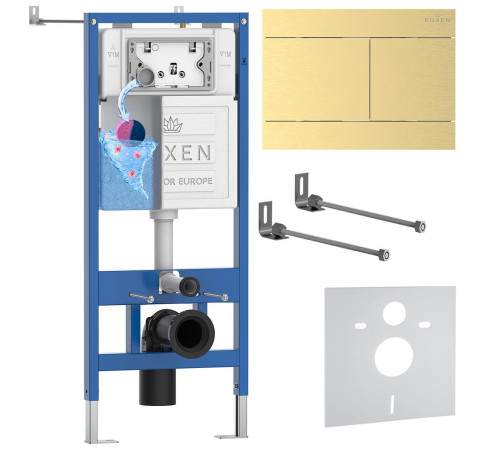 Инсталляция для подвесного унитаза 4 в 1 Roxen StounFix Dual Fresh 868408 с аромадозатором