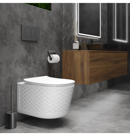 Подвесной унитаз Roxen Vine Tornado 530225-01 Rimless Soft Close