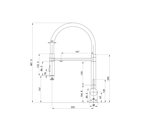 Комплект 2 в 1 (560109) Кухонная мойка Roxen Simple 560220-70B со смесителем Keit 500504GM-GR  700х480х220  графит