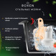 Комплект 2 в 1 (560110) Кухонная мойка Roxen Snake 560220-45-BS со смесителем Keit 500504GM-GR 450х450х220  графит