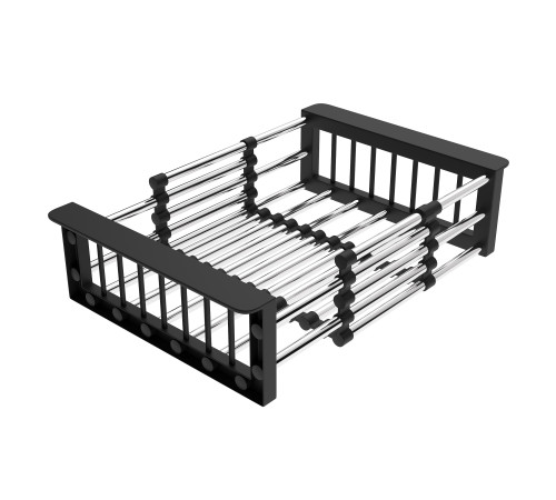 Комплект 2 в 1 (560114) Кухонная мойка Roxen Stage 560250-60-BS PVD со смесителем Keit 500504GM-GR  600х480х220  графит