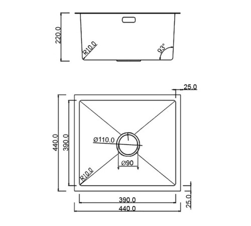 Кухонная мойка Roxen Uno 560210-44 с ролл-матом и дозатором сатин Кухонная мойка Roxen Uno 560210-44 с ролл-матом и дозатором сатин