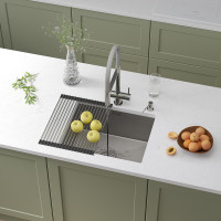 Кухонная мойка Roxen Uno 560210-54-S с ролл-матом и дозатором  540х440х220  сатин Кухонная мойка Roxen Uno 560210-54-S с ролл-матом и дозатором  540х440х220  сатин