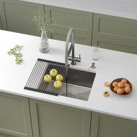 Кухонная мойка Roxen Uno 560210-54 с ролл-матом и дозатором  540х440х220  сатин Кухонная мойка Roxen Uno 560210-54 с ролл-матом и дозатором  540х440х220  сатин