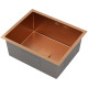 Кухонная мойка Roxen Uno 560210-54BR-GR с ролл-матом и дозатором  540х440х220  бронза зернистая
