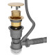 Кухонная мойка Roxen Uno 560210-54G-GR с ролл-матом и дозатором  540х440х220  золото зернистое