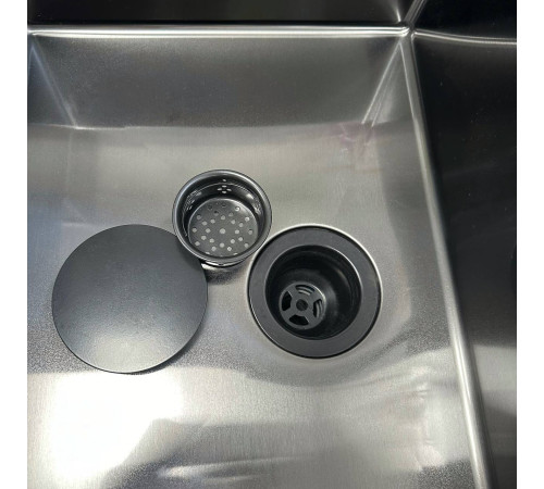 Кухонная мойка Roxen Simple 560220-45B с ролл-матом и дозатором