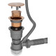 Кухонная мойка Roxen Simple 560220-50BR-V с коландером и дозатором  500х480х220  бронза Volcanic