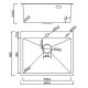 Кухонная мойка Roxen Simple 560220-60-BRS с коландером и дозатором  бронза