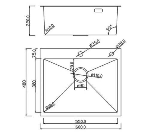 Кухонная мойка Roxen Simple 560220-60-GS с коландером и дозатором  золото Кухонная мойка Roxen Simple 560220-60-GS с коландером и дозатором  золото