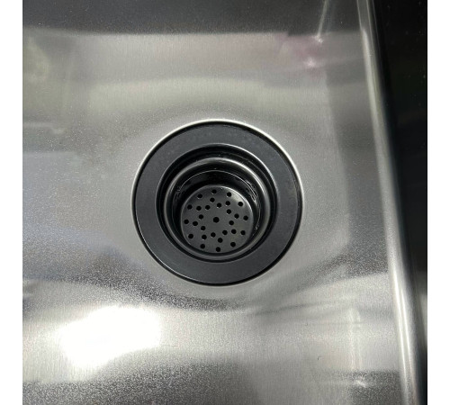 Кухонная мойка Roxen Simple 560220-60B с коландером и дозатором графит Кухонная мойка Roxen Simple 560220-60B с коландером и дозатором графит