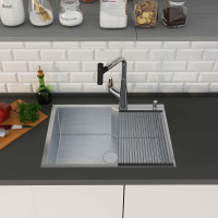 Кухонная мойка Roxen Wellnes 560240-60 с ролл-матом и дозатором 600х450х220  сатин Кухонная мойка Roxen Wellnes 560240-60 с ролл-матом и дозатором 600х450х220  сатин