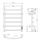 Полотенцесушитель Roxen Santi 11030-5365W    53х65