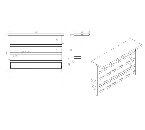 Полотенцесушитель Roxen Velar 11060-4565-GM    45х65 Полотенцесушитель Roxen Velar 11060-4565-GM    45х65
