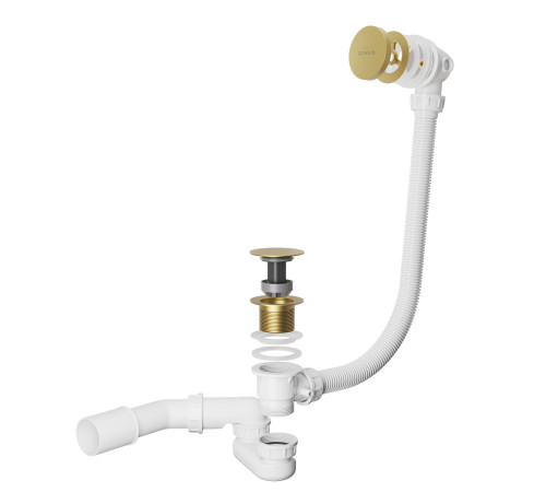 Сифон для ванны Roxen R70C-G Click-Clack с функцией верхней очистки