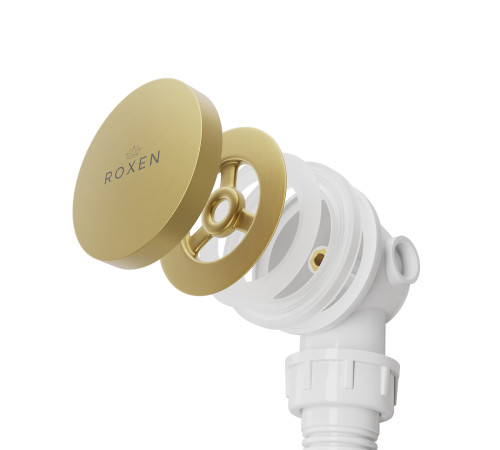 Сифон для ванны Roxen R70C-G Click-Clack с функцией верхней очистки