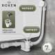 Сифон для ванны Roxen R70C-W Click-Clack с функцией верхней очистки