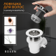 Сифон для ванны Roxen R70S-CH с функцией наполнения воды