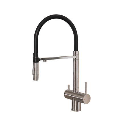 Смеситель для кухни Roxen Keit 500504NB-B с подключением к фильтру воды