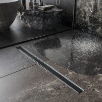 Душевой трап Roxen Black Glass двусторонний под плитку 91030-60	600мм*70мм*70мм  Душевой трап Roxen Black Glass двусторонний под плитку 91030-60	600мм*70мм*70мм