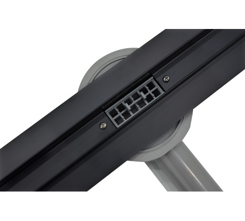 Душевой трап Roxen Supra Black Slim двусторонний под плитку 91070-60  Душевой трап Roxen Supra Black Slim двусторонний под плитку 91070-60