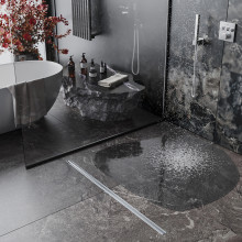 Душевой трап Roxen Supra Chrome Slim двусторонний под плитку 91060-60	600мм*31,5мм*70мм  Душевой трап Roxen Supra Chrome Slim двусторонний под плитку 91060-60	600мм*31,5мм*70мм