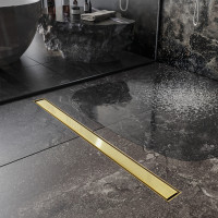 Душевой трап Roxen Supra Gold двусторонний под плитку 91050-60GB	600мм*70мм*70мм  Душевой трап Roxen Supra Gold двусторонний под плитку 91050-60GB	600мм*70мм*70мм