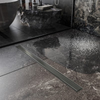 Душевой трап Roxen Supra Gun metal двусторонний под плитку 91050-60GM	600мм*70мм*70мм  Душевой трап Roxen Supra Gun metal двусторонний под плитку 91050-60GM	600мм*70мм*70мм