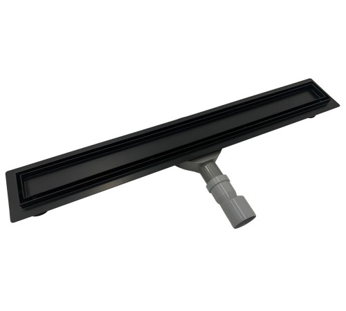 Душевой трап Roxen Supra black двусторонний под плитку 91050-75  Душевой трап Roxen Supra black двусторонний под плитку 91050-75