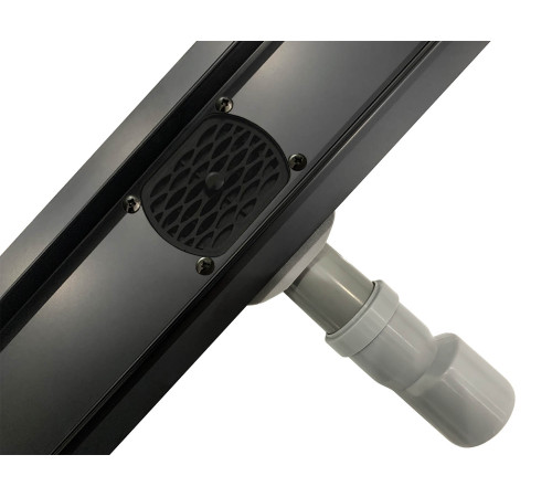 Душевой трап Roxen Supra black двусторонний под плитку 91050-75  Душевой трап Roxen Supra black двусторонний под плитку 91050-75