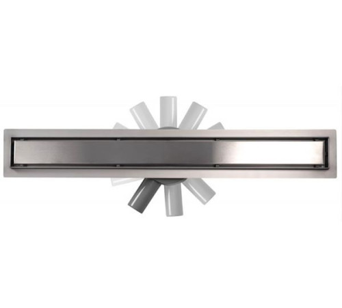  Душевой трап Roxen White Glass двусторонний под плитку 91040-80