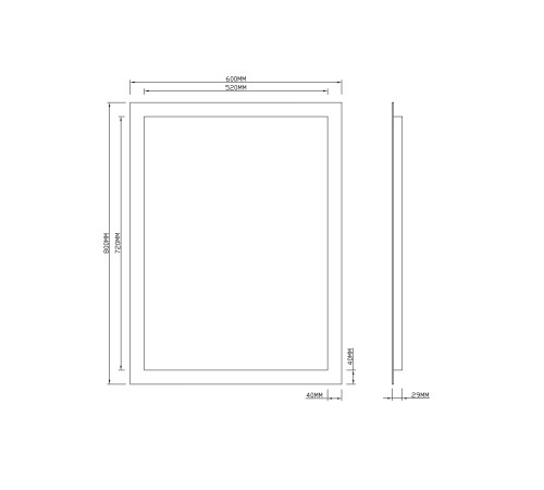 Зеркало Roxen Bliss 510035-60 60x80 
