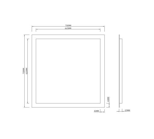 Зеркало Roxen Bliss 510035-70 70x70 Зеркало Roxen Bliss 510035-70 70x70
