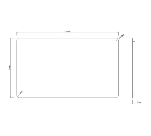 Зеркало Roxen Bella long 510055-120 120x70 