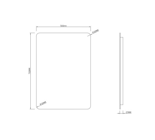 Зеркало Roxen Bella smart touch 510055-50ST 50x70 