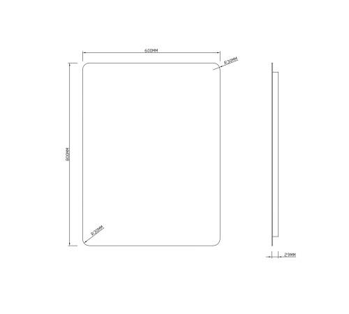 Зеркало Roxen Bella 510055-60 60x80 