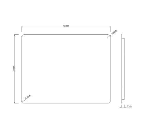 Зеркало Roxen Bella 510055-90 90x70 Зеркало Roxen Bella 510055-90 90x70