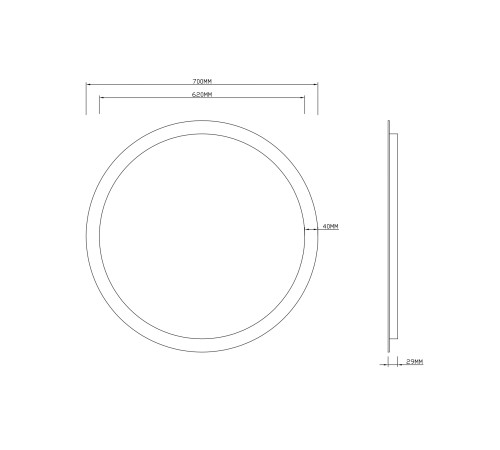 Зеркало Roxen Adema 510065-70 70x70  Зеркало Roxen Adema 510065-70 70x70
