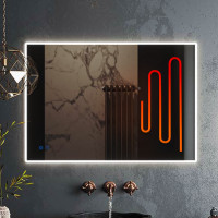 Зеркало Roxen Gotem long 510165-100AF 100x70 c LED подсветкой и подогревом
