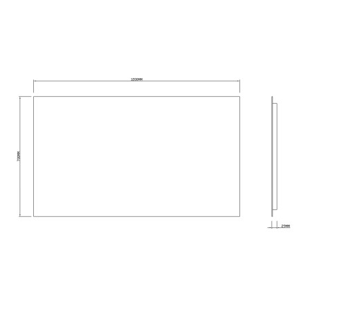 Зеркало Roxen Pure long 510175-120 120x70 