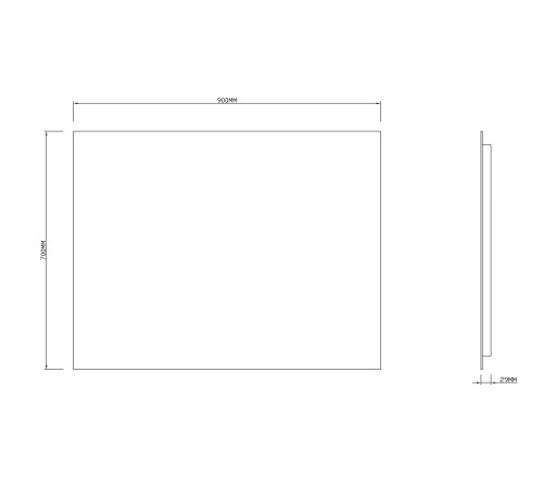 Зеркало Roxen Pure 510175-90 90x70 Зеркало Roxen Pure 510175-90 90x70