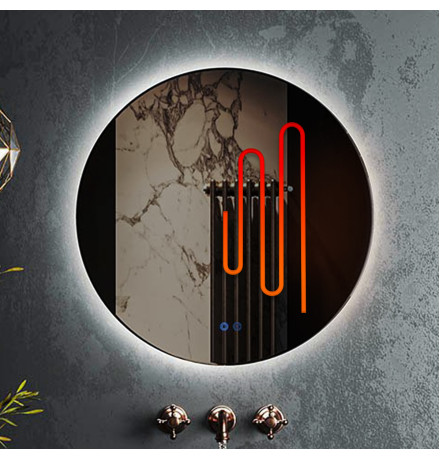 Зеркало Roxen Brimen 510195-80AF 80x80 c LED подсветкой и подогревом