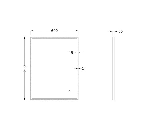 Зеркало Roxen Sigma 510210-60B 60x80 