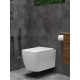 Комплект 6 в 1: инсталляция Tece c кнопкой 9400413 и унитазом Roxen Cube Bidet 530135-01X с функцией биде