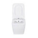 Комплект 6 в 1: инсталляция Tece c кнопкой 9400413 и унитазом Roxen Cube Bidet 530135-01X с функцией биде