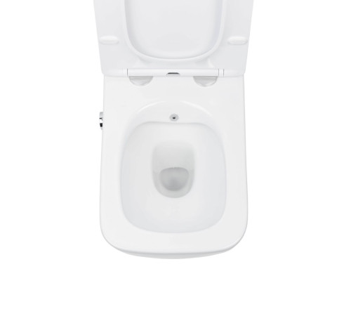 Комплект 6 в 1: инсталляция Tece c кнопкой 9400413 и унитазом Roxen Cube Bidet 530135-01X с функцией биде