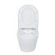 Комплект 6 в 1: инсталляция Tece 9400414 c кнопкой и унитазом Roxen Antares 530185-02 Rimless Soft Close