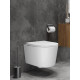 Комплект 6 в 1: инсталляция Tece c кнопкой 9400414 и унитазом Roxen Simple Compact 530120-01 Rimless Soft Close